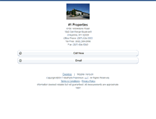 Tablet Screenshot of 1properties.homesandland.com