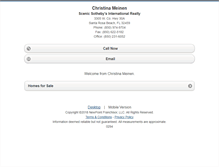 Tablet Screenshot of christinamc.homesandland.com