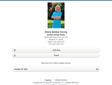 Tablet Screenshot of debbiehering.homesandland.com