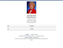 Tablet Screenshot of jeanettesmith.homesandland.com
