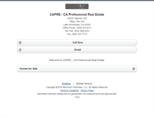 Tablet Screenshot of caprerealestate.homesandland.com