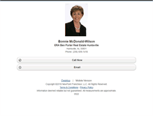 Tablet Screenshot of bonniemcdonaldwilson.homesandland.com