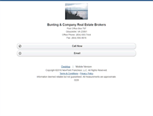 Tablet Screenshot of buntingandcompany.homesandland.com