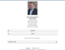 Tablet Screenshot of chrisgonzalezsr.homesandland.com