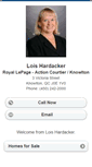 Mobile Screenshot of loishardacker.homesandland.com