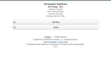 Tablet Screenshot of christophergabledon.homesandland.com