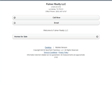 Tablet Screenshot of fulmerrealty.homesandland.com