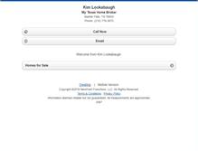 Tablet Screenshot of kimlookabaugh.homesandland.com