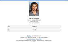 Tablet Screenshot of karenpamfilis.homesandland.com