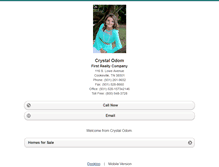 Tablet Screenshot of crystalodom.homesandland.com