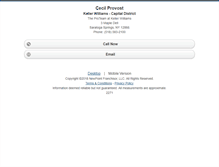 Tablet Screenshot of cecilprovost.homesandland.com