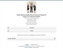 Tablet Screenshot of gloriaworley.homesandland.com