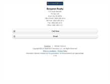 Tablet Screenshot of c21benjamin.homesandland.com
