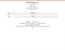 Tablet Screenshot of gsfproperties.homesandland.com