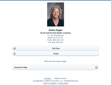Tablet Screenshot of andrahagen.homesandland.com