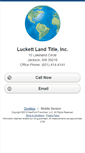 Mobile Screenshot of luckettlandtitle.homesandland.com