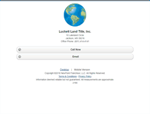 Tablet Screenshot of luckettlandtitle.homesandland.com