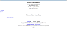 Tablet Screenshot of miznergrande.homesandland.com