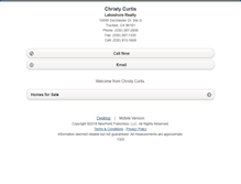 Tablet Screenshot of christycurtis.homesandland.com