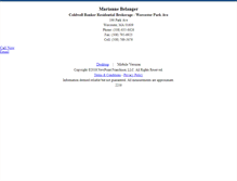 Tablet Screenshot of mariannebelanger.homesandland.com