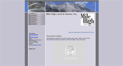 Desktop Screenshot of milehigh.homesandland.com