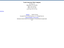 Tablet Screenshot of northamericantitlecompany.homesandland.com