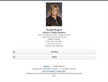 Tablet Screenshot of krystalrogers.homesandland.com