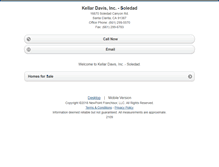 Tablet Screenshot of kellardavis.homesandland.com