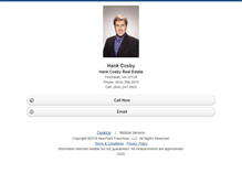 Tablet Screenshot of hankcosbyrealestate.homesandland.com