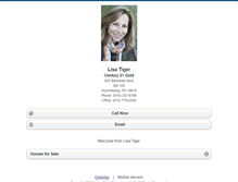 Tablet Screenshot of lisatiger.homesandland.com