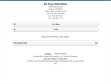 Tablet Screenshot of billpippin.homesandland.com