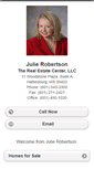 Mobile Screenshot of julierobertson.homesandland.com