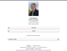 Tablet Screenshot of gailweldon.homesandland.com
