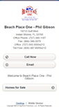 Mobile Screenshot of beachplaceone.homesandland.com