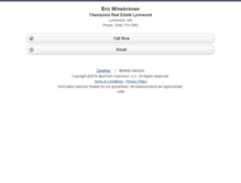 Tablet Screenshot of ericwinebrinner.homesandland.com