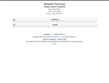 Tablet Screenshot of elizabeththurmond1.homesandland.com