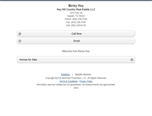 Tablet Screenshot of bkey.homesandland.com