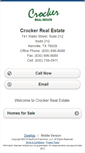 Mobile Screenshot of crockerrealestate.homesandland.com