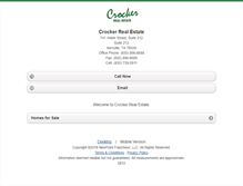 Tablet Screenshot of crockerrealestate.homesandland.com