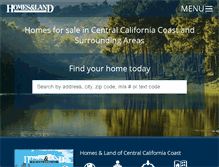 Tablet Screenshot of calcoast.homesandland.com