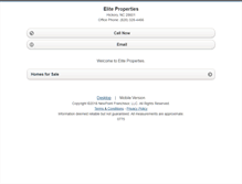 Tablet Screenshot of eliteprop.homesandland.com
