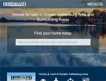 Tablet Screenshot of hattiesburg.homesandland.com