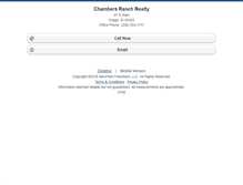 Tablet Screenshot of chambersranchrealty.homesandland.com