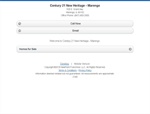 Tablet Screenshot of c21newheritagemarengo.homesandland.com