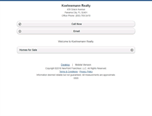 Tablet Screenshot of koehnemannconstruction.homesandland.com
