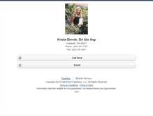 Tablet Screenshot of kristaglende.homesandland.com