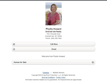 Tablet Screenshot of phyllishoward.homesandland.com