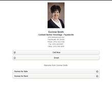 Tablet Screenshot of corinnesmith.homesandland.com