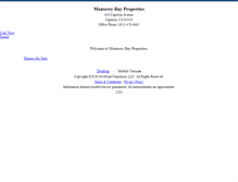 Tablet Screenshot of montereybayproperties.homesandland.com