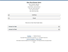 Tablet Screenshot of elanrealestate.homesandland.com